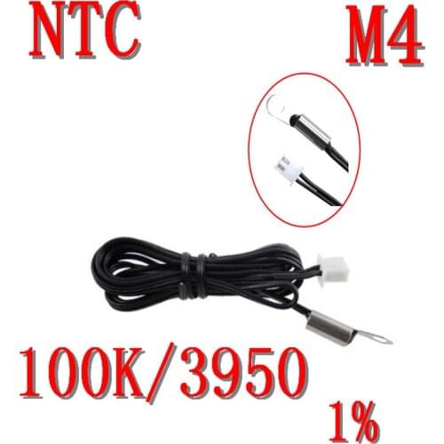 M4 screw ear NTC temperature sensor 100K/3950 NTC thermistor 100K B value 3950 1% probe temperature measurement NTC100K/3950