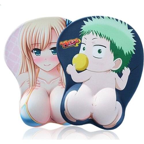 Nier Jiyuan 2B Miss Opai 3D Three-dimensional Chest Silicone Wristband Mouse Pad Anime Beauty Comfortable Hand Support