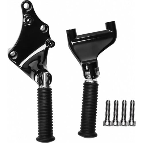NEW-For 2014-2017 Sportster Xl 883 1200 X48 72 Footrests Rear Passenger Foot Pegs Assembly With Mounting Bracket Screws