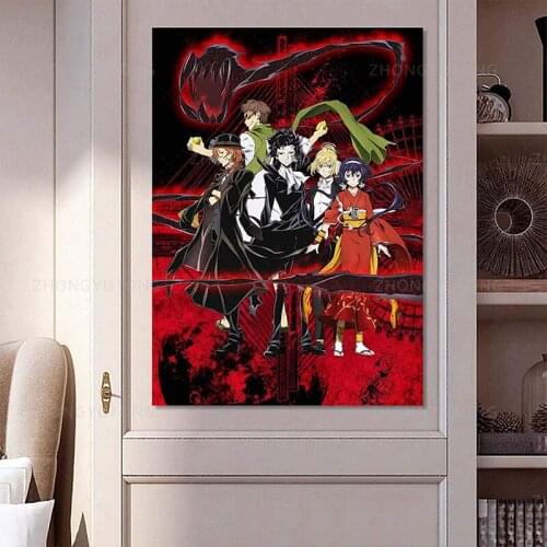 Bungou Stray Dogs Poster Anime Manga Comic Poster Print Painting Art Prints For Home Wall Decor Fans Gift