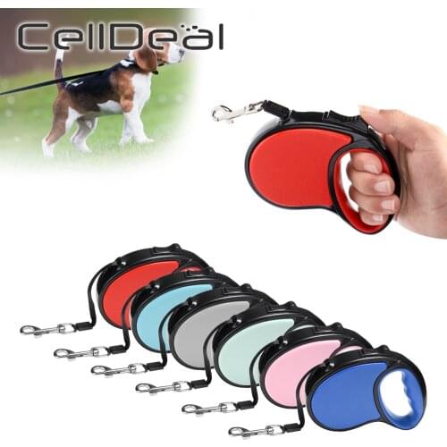 3m 5m Durable Pet Leash Automatic Retractable Nylon Cat Dogs Lead Extension Puppy Walking Running Lead Roulette Traction Belt