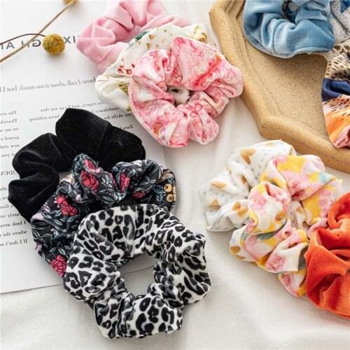 New 3PCS Korean Women Headwear Girls Hair Tie Striped Lady Scrunchies for Women Girl Holiday Headwear Ponytail