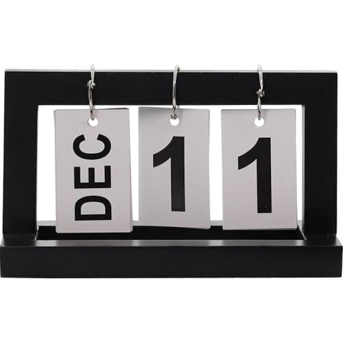 Nordic Wind Creative Wood Page-turning Calendar Simple Home Desktop Small Ornaments Study Calendar Small Ornaments