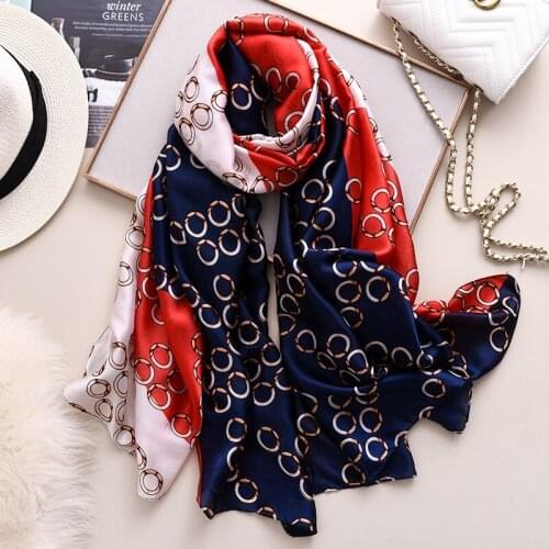 Fashion Luxury Brand Designer Silk Scarf Women Sunscreen Beach Towel Patchwork Printing Shawls Wraps Femme Foulard Bandana Hijab