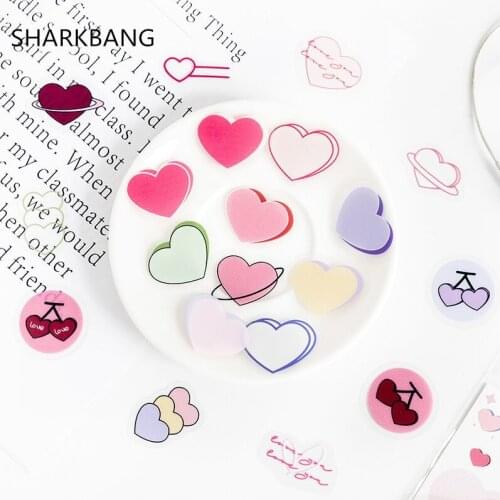 Sharkbang New Arrival 40pcs/pack Kawaii Animal Love Heart Scrapbooking Bullet Stickers DIY Ablum Diary Decorative Sticker