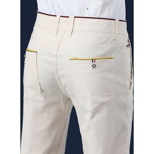 2021 summer Mid-waist with zipper pocket Knee length casual shorts, 5 colors of pure cotton solid color business casual shorts