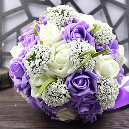 Wedding Bridal Send Flower Corsage Bride Holding Creative High Simulation Rose Wedding Bouquet Bridal Bouquet Buque de Noiva