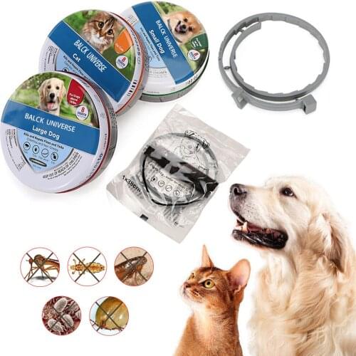 Pet Supplies Dog Cat Collar Anti Flea Lice Ticks Mosquito Outdoor Adjustable Pet Collar Cat Accessories 8 Months Protection