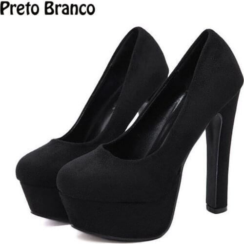 PRETO BRANCO Autumn New Style Four-style High-heeled Shoes High-heeled Shoes High-heeled Shoes Single-layer Shoes JXQ