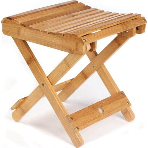 Travel Folding Bamboo Chair Outdoor Camping Fishing Seat Portable Beach Hiking Picnic Seat Fishing Tools Chair