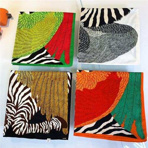 Small Handkerchief Silk Neck Scarf For Women Fahsion Animal Print Neck Scarves Female 53*53cm Bandana Head Bag Scarfs For Ladies