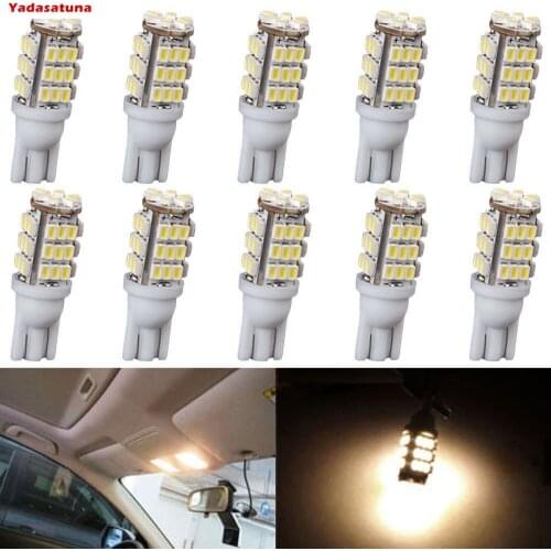 10x T10 921 192 Wedge RV Trailer 42-SMD LED Warm White Interior Light Bulbs