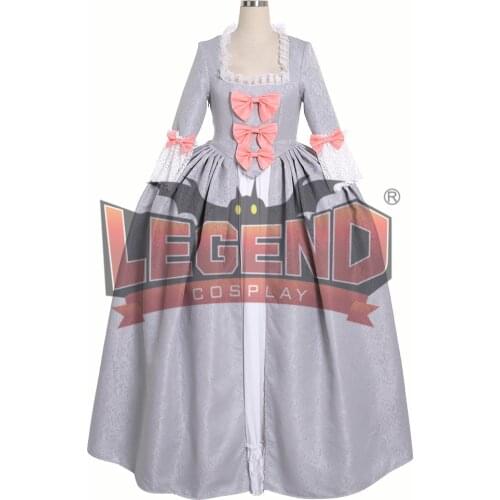 18th Marie Antoinette Rococo dress Day Court Gown Rococo GREY dress custom made