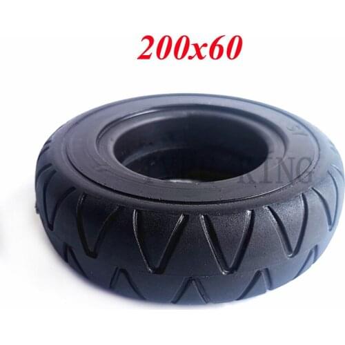 8 Inch Tire 200x60 Solid Tire Thickened Puncture Proof Solid Tire for Electric Scooter Parts
