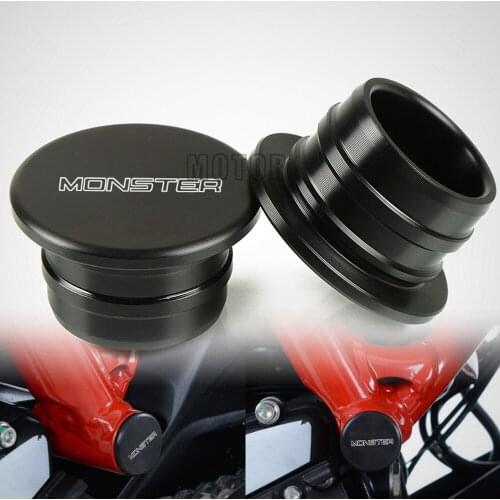 For Ducati MONSTER 797 2017-2018 2PCS Motorcycle Accessories Nylon Swingarm Hole Plugs Cap Cover Swing Arm Frame Plug Protection