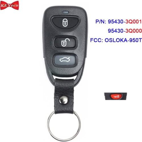 KEYECU for Hyundai Sonata 2011 2012 2013 2014 2015 Remote Car Key Fob OSLOKA-950T 95430-3Q000 95430-3Q001