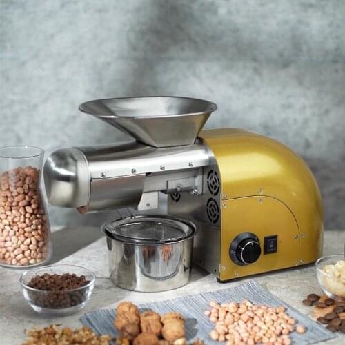 Stainless Steel Household Oil Press With Roasting And Frying Automatic Commercial Small Hot And Cold Oil Press