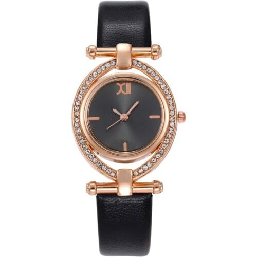 Top brand business casual ladies watch fashion simple small dial ladies leather watch ladies non-digital female clock luxury