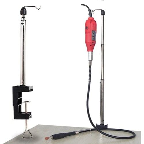 BDCAT Dremel Holder Grinder Stand Hanger With Flex Shaft Clamp-on For Rotary Tools Power Tool Accessories Multifunction Bracket