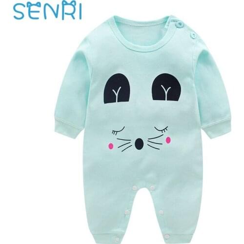 Cute Animals Four Seasons Baby Romper Newborn Girl And Boy Kids Full Sleeve Cotton Clothes Jumpsuits One Piece Unisex 2021 New