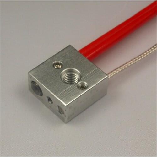 Reprap MK8 3D printer aluminum heat block kit with PT100 sensor 12V/24V 40W heater cartridge for 3d printer hot