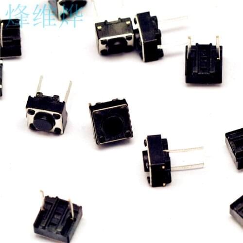 Small Switch 6 * 6 * 4.3MM touch the pins in the middle two feet micro / button switch ( 500 )