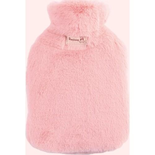 Soft Plush Cover Hot Water Bottle​ Bag Rubber Large Capacity Cold Pack Reusable Portable Hand Warmer Heat Packs Pain Relief Safe