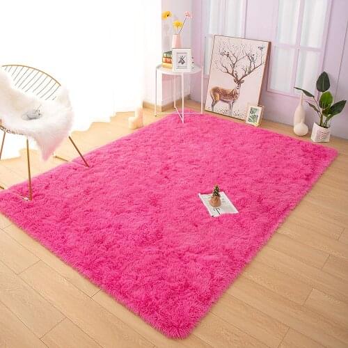 Soft Fluffy Rug Modern Shag Area Rug Bedroom Plush NonSlip Cute Carpet Living Room Carpet Nursery Dorm Indoor Decor Floor Carpet