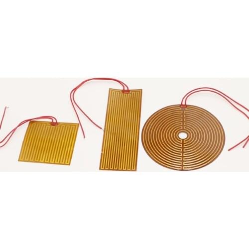 PI film heating sheet kapton PI Polyimide heater 3D Printer Electrothermal Film heating ring 5v 6v 12v 24v