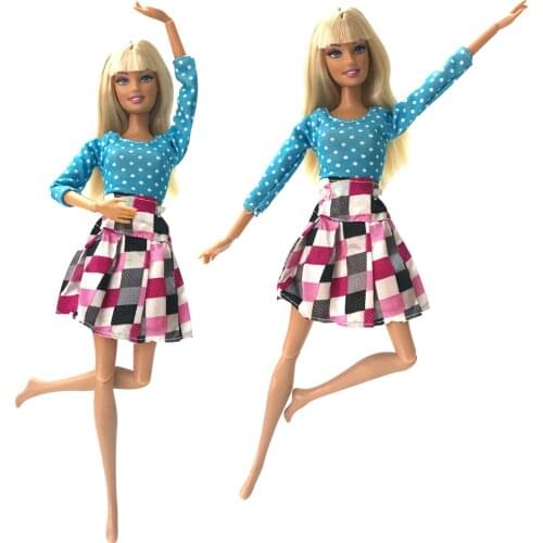 NK 2019 Newest One Pcs Doll Clothes Dress Fashion Skirt Party Gown For Barbie Doll Girl Best Gift 057A