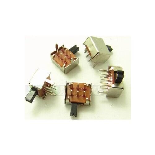 20PCS SK22D07 toggle switch 2P2T 6PINS slide switches Pull ON/OFF handle length 4mm good quanlity SK22D07VG4