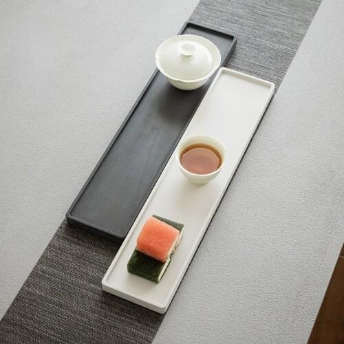 Chinese Afternoon Tea Tray Stone Decoracion Tea Ceremony Food Servingtea Tray Coffee Plateau De Service Tea Set Supplies DE50CP