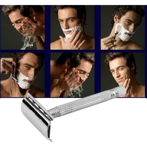 Durable Men Shaver Comfortable Shaving Razors Old Style Double Edge Blade Shaving Machine Portable Home Appliances