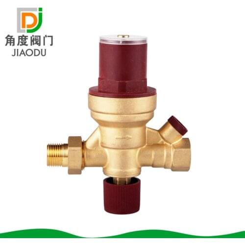 Factory direct brass automatic water valve 4 points multi-function cut-off filter back 4 in one