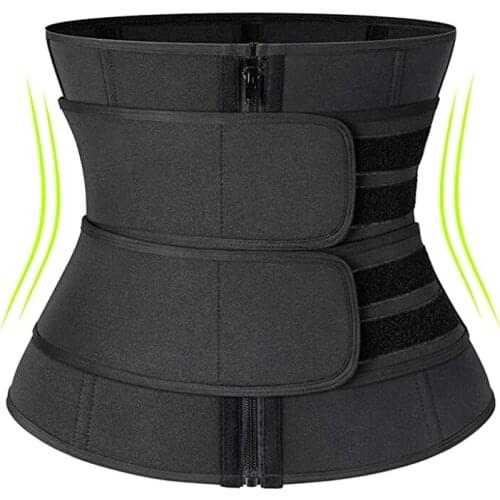 Women Adjustable Fitness Belt Sweat-Absorbent Breathable Sports Body Shaping Fat Burning Girdle Orthopedic Waist