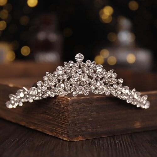 Luxury Rhinestone Beads Heart Bridal Tiara Crown Crystal Diadem Veil Tiaras Hair Combs Wedding Hair Accessories Headpieces