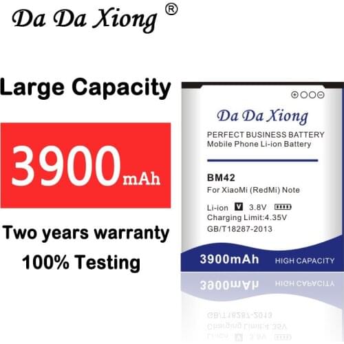 Brand New Mobile Phone BM42 Battery 3900mAh for XiaoMi Redmi Hongmi Note 4G phone