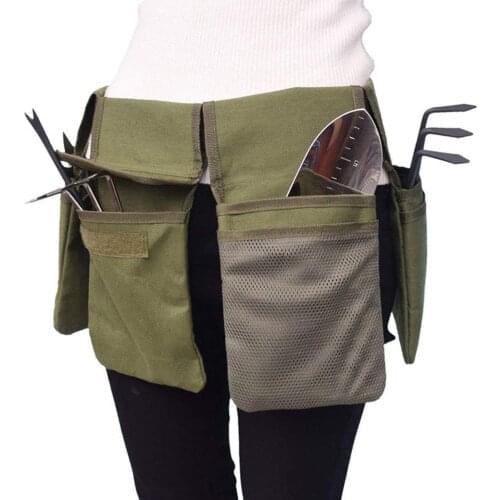 Toolkit Storage Bag Garden Tool Belt Pouch Bag Waist Apron With Pockets Outdoor Repair Gardening Kit Home Organizer Storage Bag
