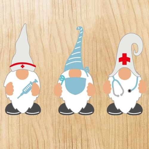 TOP EXPRESSION Doctor Gnome Metal Cutting Dies Stencils for DIY Scrapbooking Decorative Embossing DIY Paper Cards