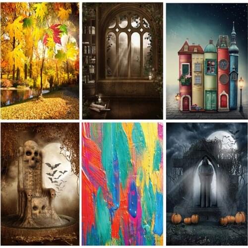 SHENGYONGBAO Vinyl Custom Photography Backdrops Wooden Planks Theme Photography Background 210203QT-11