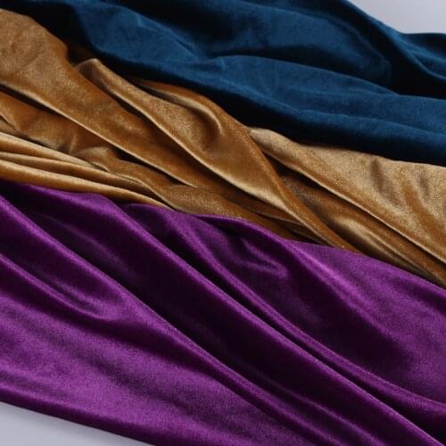 High-grade Dress Velvet Fabric Korean Velvet Stretchy Fabric Non-inverted Velvet Cosplay Shirt Decorative Fabric