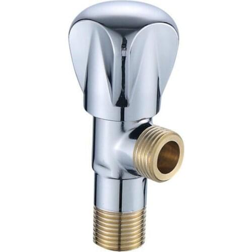 1PC 1/2 Inch Brass Hot/Cold Angle Water Valve Faucet For Bathroom Toilet Water Heater Filling Valves Faucets Home Accessories