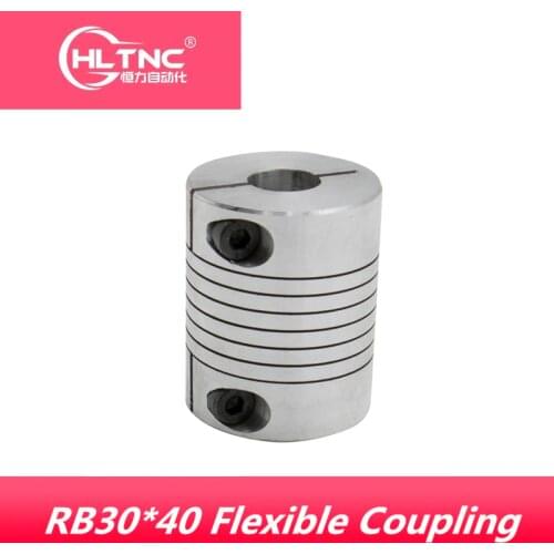 1pcs RB D30 L40 CNC Stepper Motor Shaft Coupler Flexible Coupling 8/9.5/10/12/12.7/14/15/16mm Motor Connector 8*14mm