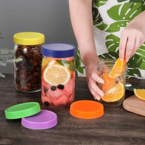 32 Pcs Sealing Cap, Multicolor Food Grade Bottle Shutters + Sealing Rings Kit for Kitchen Food Preserved, Pickle 2020 New