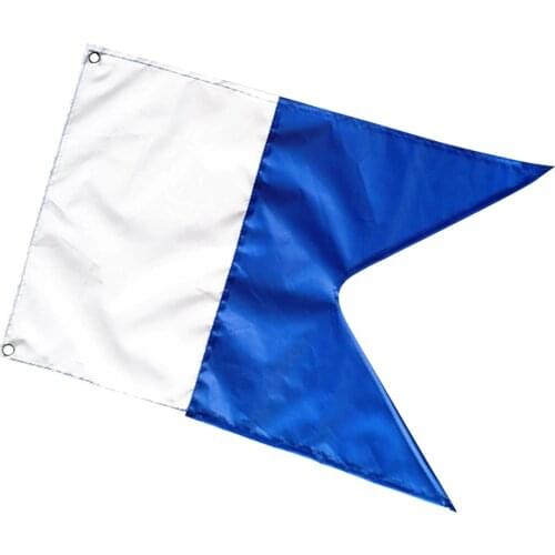 50x35cm Scuba Diving Dive Boat Alpha Flag National Banner International Sign Polyester Taffeta