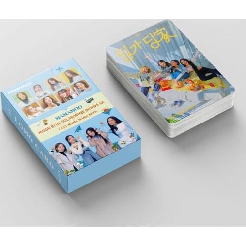 54pcs/set Korean Girls K-POP MAMAMOO New Album Lomo Card HD Photo Album Card Fans Collection Photocard Poster