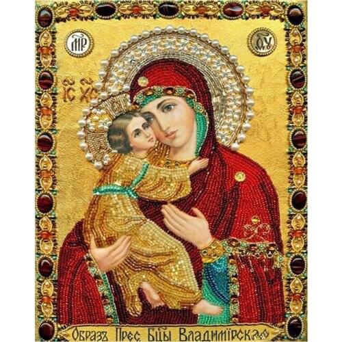 Diamant painting 5d Diy Diamond Painting Cross Stitch Religion Icon of Leader Diamond Mosaic true religious men diamond