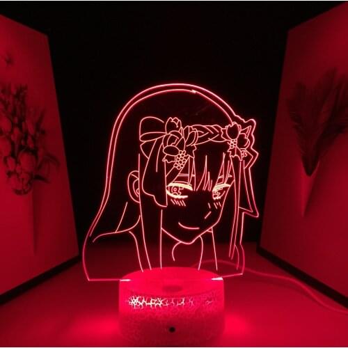 Anime Figure Home Bedroom Desk Decoration Small Night Light 3D LED Lamp Childrens Festival Birthday Gifts USB Link Charging