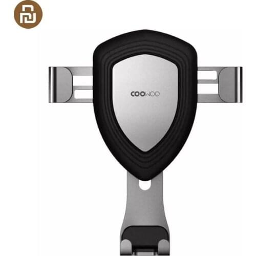 Youpin COOWOO Smart Car Bracket With Gravity Sensor Multi-device Compatible Air Outlet Clip Free spin One-handed Operation