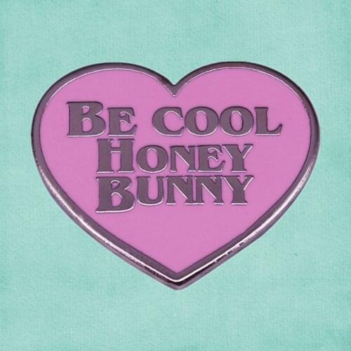 Pulp Fiction Be Cool Honey Bunny written and directed by Quentin Tarantino enamel pin brooch